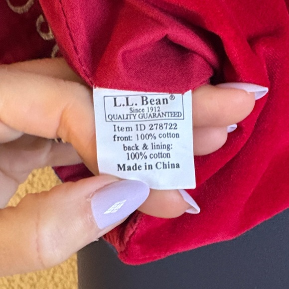 L.L. Bean Needlepoint Snowman and dogs Holiday Stocking - Picture 2 of 5